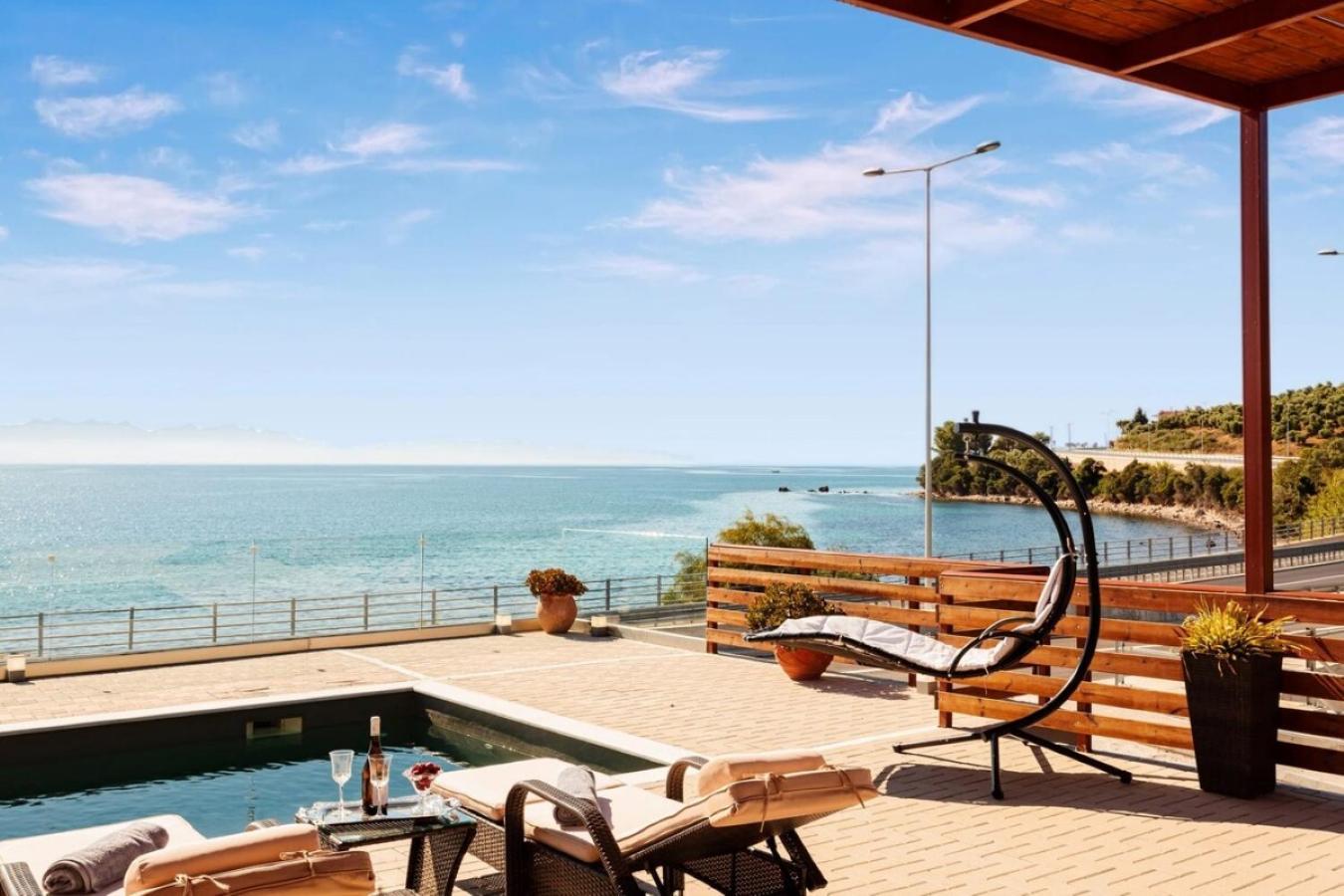 Seaside Summer Bliss - Aurora Luxury Pool Paradise Petalídhion Buitenkant foto