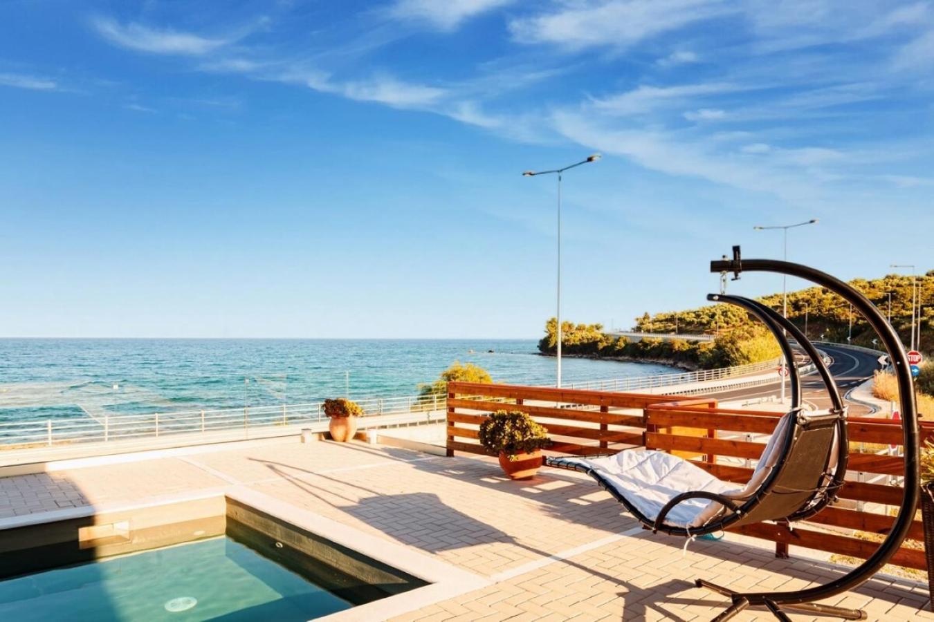 Seaside Summer Bliss - Aurora Luxury Pool Paradise Petalídhion Buitenkant foto